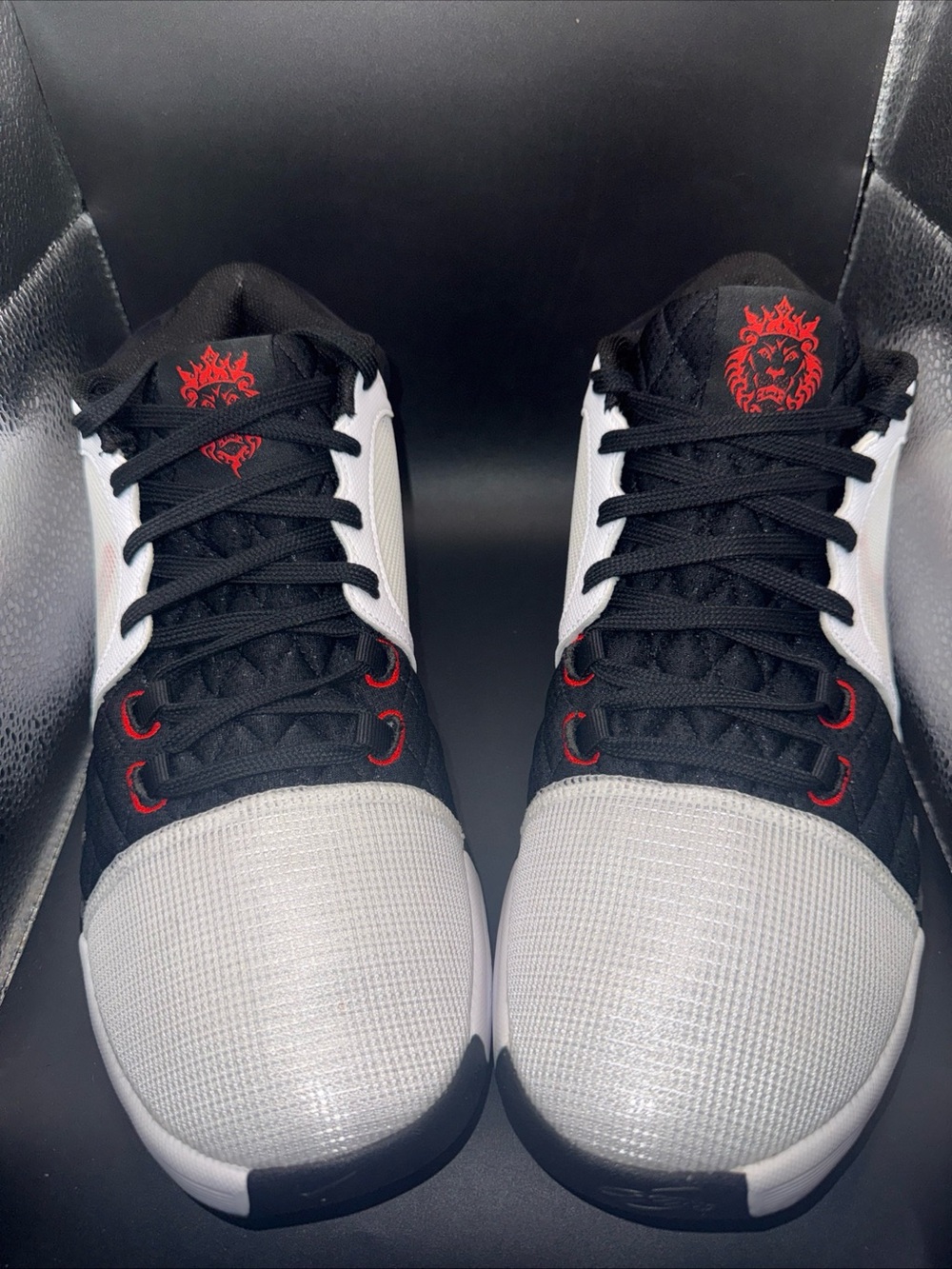 Size 12 - Nike LeBron Witness 8 White University Red Black, FB2239-103, W Box